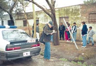 Danilo Chiapello. ESTRADA Y SUIPACHA. En esta esquina del barrio, Sebastián Martínez encontró la muerte.