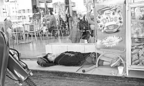 Durmió en la calle Durmió en la calle