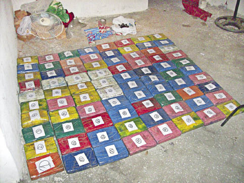 En San Javier la policía logró secuestrar 88 kilos de cocaína En San Javier la policía logró secuestrar 88 kilos de cocaína