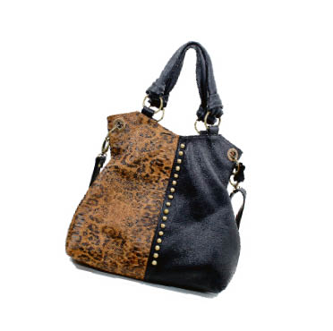 ART. 1043 ULISES CARTERA CUERO NEGRO CON REPTIL LEOPARDO.psd
