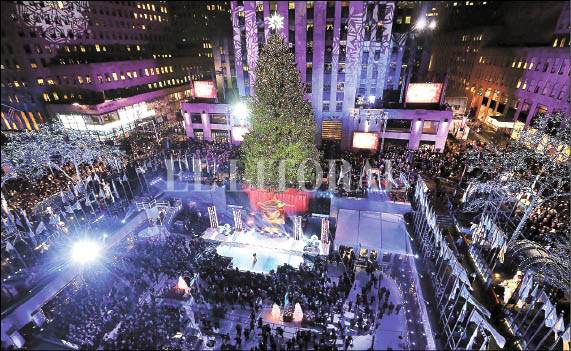 Encienden el árbol del Rockefeller Encienden el árbol del Rockefeller